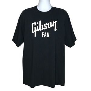 S/S T-Shirt - Gibson Logo | Black | X-Large